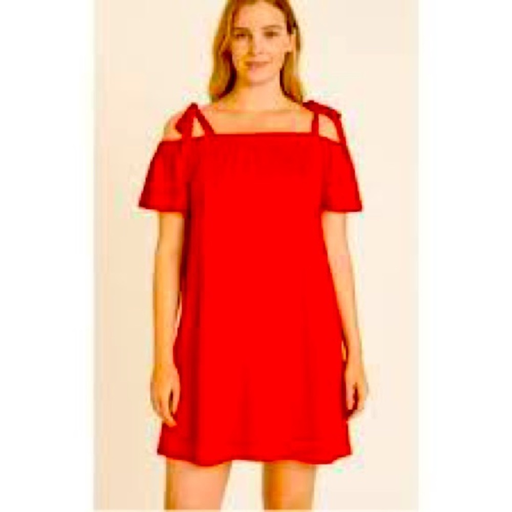 NWT Green Envelope Red dress size Medium